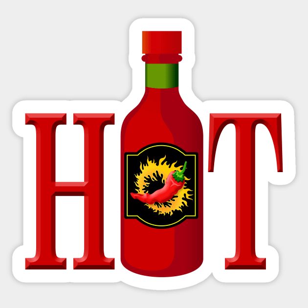 Hot Sauce Bottle Sticker by sifis